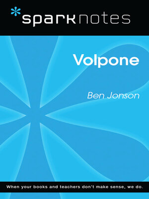 cover image of Volpone (SparkNotes Literature Guide)